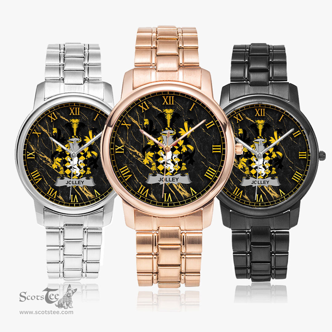 Irish Jolley or Jolly Irish Coat of Arms Irish Watch Folding Clasp Type Stainless Steel Quartz Watch