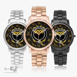 Irish House of O HOGAN Irish Coat of Arms Irish Watch Folding Clasp Type Stainless Steel Quartz Watch