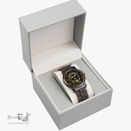 Irish House of O MORAN Irish Coat of Arms Irish Watch Folding Clasp Type Stainless Steel Quartz Watch