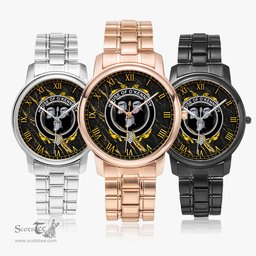 Irish House of O KENNEDY Irish Coat of Arms Irish Watch Folding Clasp Type Stainless Steel Quartz Watch