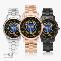 Irish House of O TREHY Troy Irish Coat of Arms Irish Watch Folding Clasp Type Stainless Steel Quartz Watch