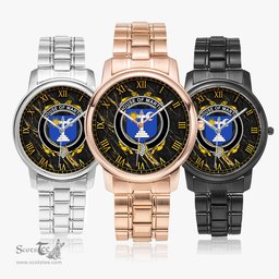 Irish House of MARTIN Irish Coat of Arms Irish Watch Folding Clasp Type Stainless Steel Quartz Watch