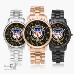 Irish House of O KEARNEY Irish Coat of Arms Irish Watch Folding Clasp Type Stainless Steel Quartz Watch