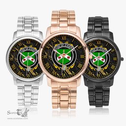 Irish House of O KIERAN Irish Coat of Arms Irish Watch Folding Clasp Type Stainless Steel Quartz Watch
