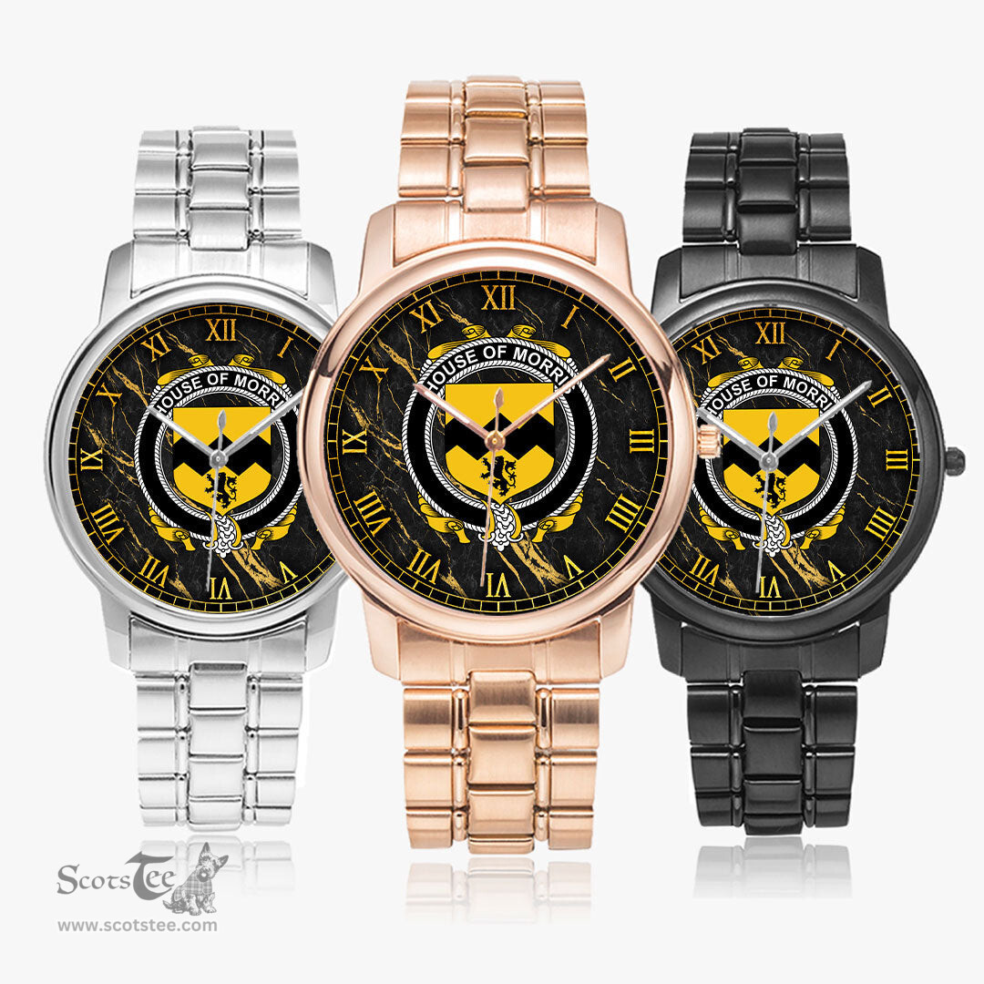 Irish House of MORRIS Irish Coat of Arms Irish Watch Folding Clasp Type Stainless Steel Quartz Watch