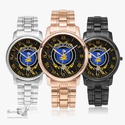Irish House of O FAHY Irish Coat of Arms Irish Watch Folding Clasp Type Stainless Steel Quartz Watch