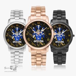 Irish Magill Irish Coat of Arms Irish Watch Folding Clasp Type Stainless Steel Quartz Watch