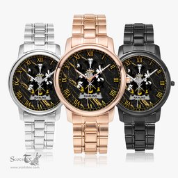 Irish Rawlins Irish Coat of Arms Irish Watch Folding Clasp Type Stainless Steel Quartz Watch