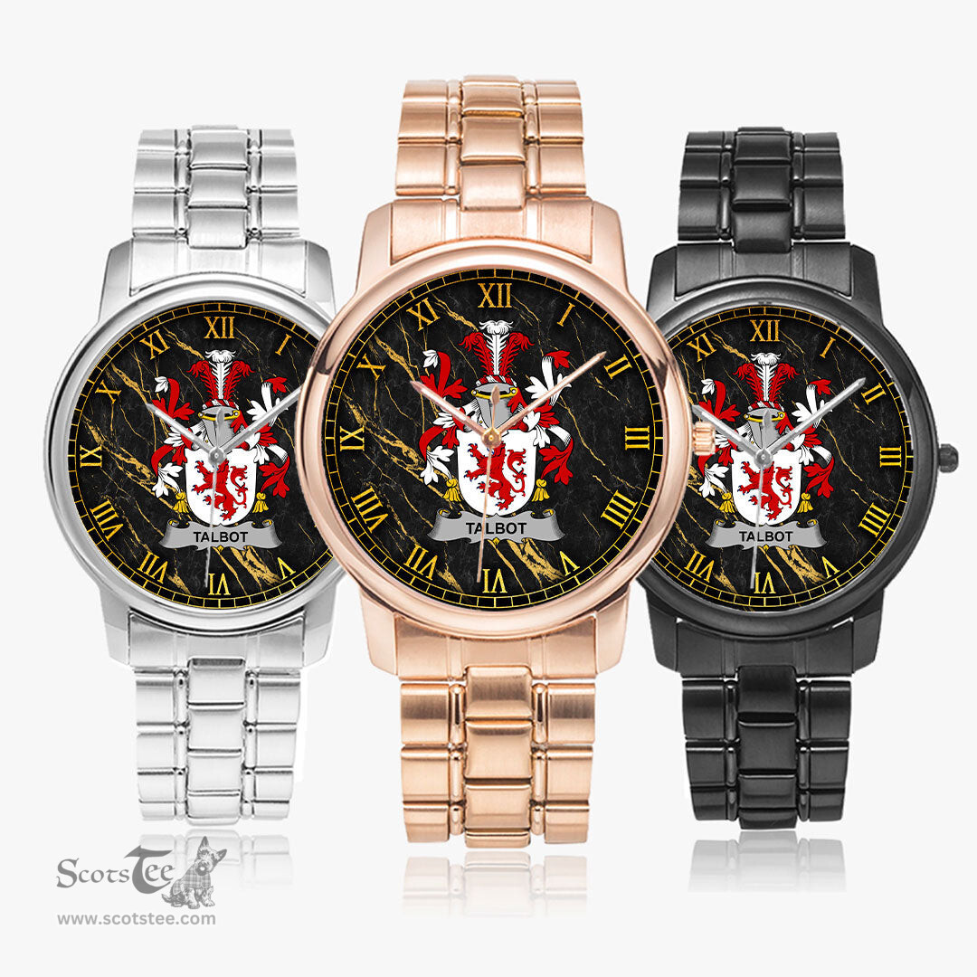 Irish Talbot Irish Coat of Arms Irish Watch Folding Clasp Type Stainless Steel Quartz Watch