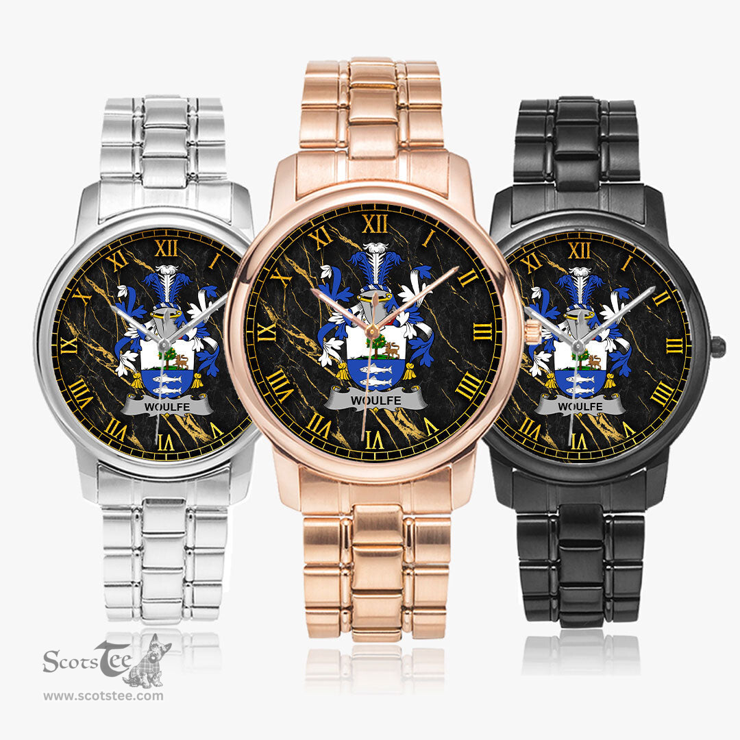 Irish Woulfe Irish Coat of Arms Irish Watch Folding Clasp Type Stainless Steel Quartz Watch