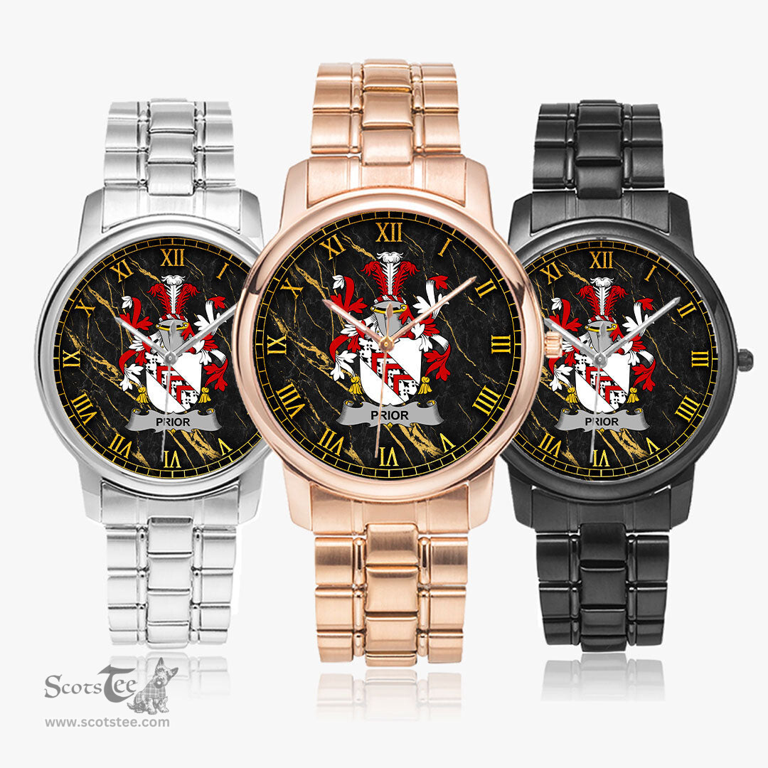 Irish Prior Irish Coat of Arms Irish Watch Folding Clasp Type Stainless Steel Quartz Watch