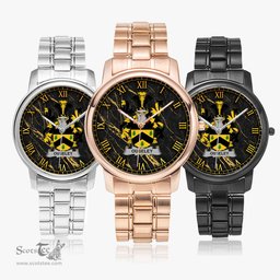 Irish Ouseley Irish Coat of Arms Irish Watch Folding Clasp Type Stainless Steel Quartz Watch