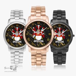 Irish St.John Irish Coat of Arms Irish Watch Folding Clasp Type Stainless Steel Quartz Watch