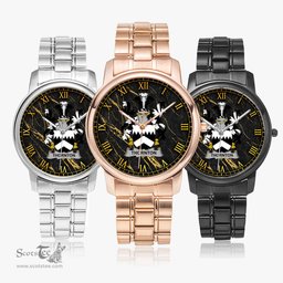 Irish Thornton Irish Coat of Arms Irish Watch Folding Clasp Type Stainless Steel Quartz Watch