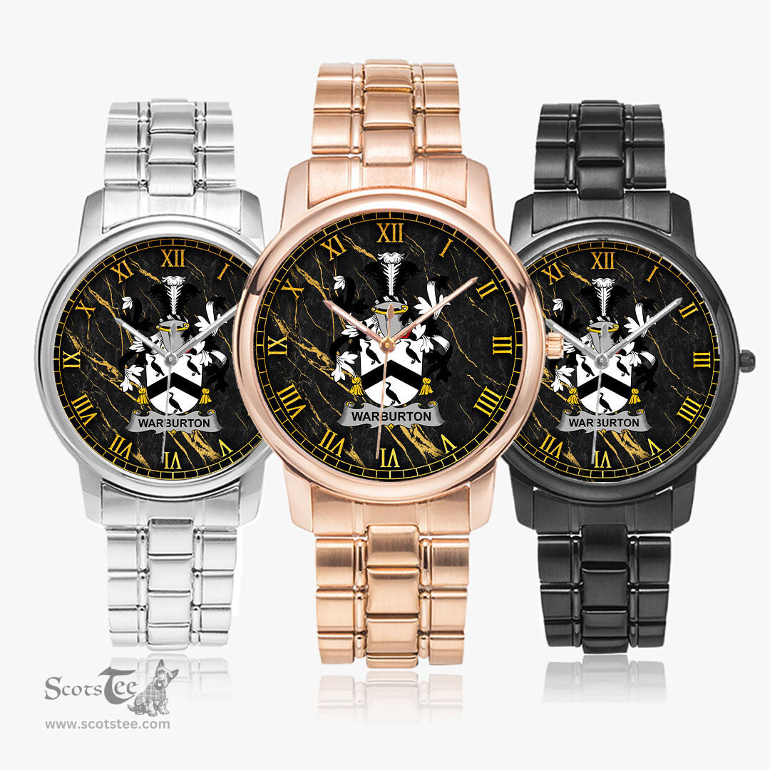 Irish Warburton Irish Coat of Arms Irish Watch Folding Clasp Type Stainless Steel Quartz Watch