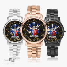 Irish Trant or Trent Irish Coat of Arms Irish Watch Folding Clasp Type Stainless Steel Quartz Watch