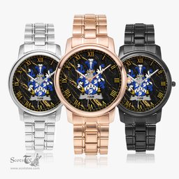 Irish Ram Irish Coat of Arms Irish Watch Folding Clasp Type Stainless Steel Quartz Watch