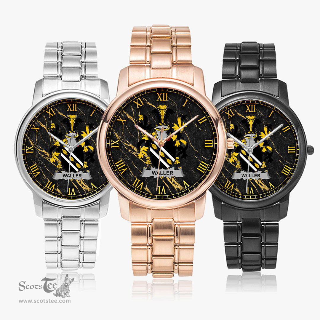 Irish Waller Irish Coat of Arms Irish Watch Folding Clasp Type Stainless Steel Quartz Watch