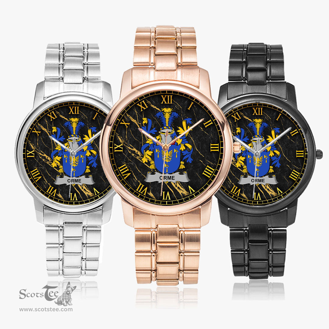 Irish Orme Irish Coat of Arms Irish Watch Folding Clasp Type Stainless Steel Quartz Watch