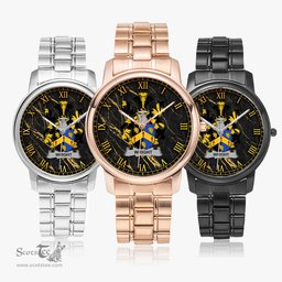 Irish Wright Irish Coat of Arms Irish Watch Folding Clasp Type Stainless Steel Quartz Watch