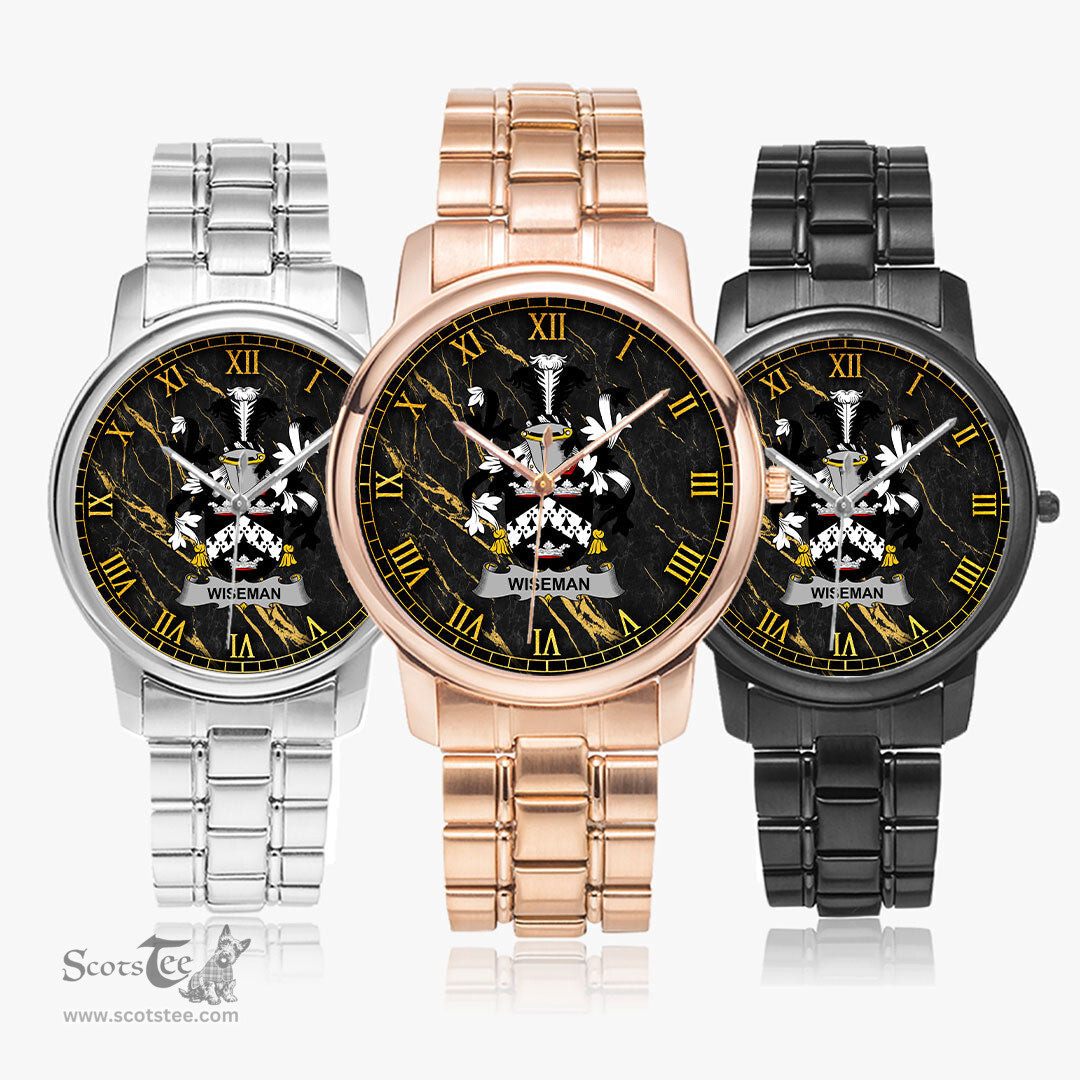 Irish Wiseman Irish Coat of Arms Irish Watch Folding Clasp Type Stainless Steel Quartz Watch