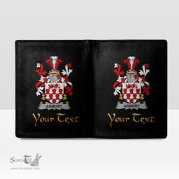 Irish Armory Coat of Arms Family Crest Irish Leather Wallet