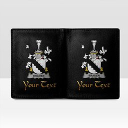 Irish Braden or O Braden Coat of Arms Family Crest Irish Leather Wallet