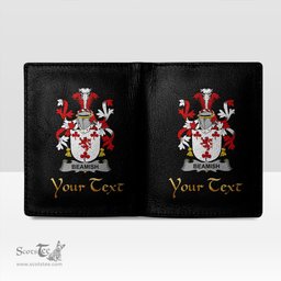 Irish Beamish Coat of Arms Family Crest Irish Leather Wallet