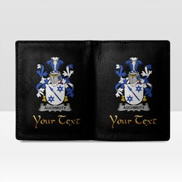 Irish Auchmuty Coat of Arms Family Crest Irish Leather Wallet