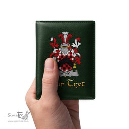 Irish Athy Coat of Arms Family Crest Irish Leather Wallet