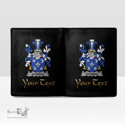 Irish Aylward Coat of Arms Family Crest Irish Leather Wallet