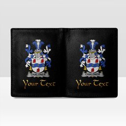 Irish Chaloner Coat of Arms Family Crest Irish Leather Wallet