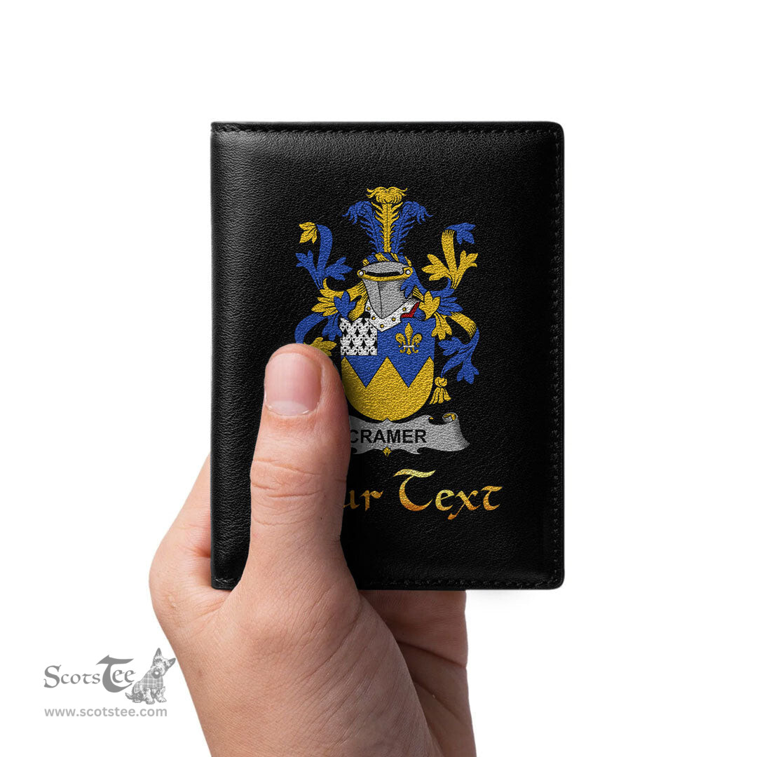 Irish Cramer Coat of Arms Family Crest Irish Leather Wallet