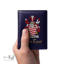 Irish Barrett Coat of Arms Family Crest Irish Leather Wallet