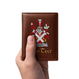 Irish Corry or O Corry Coat of Arms Family Crest Irish Leather Wallet