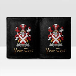 Irish Corry or O Corry Coat of Arms Family Crest Irish Leather Wallet