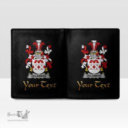 Irish Delamere Coat of Arms Family Crest Irish Leather Wallet