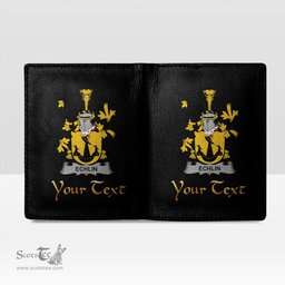 Irish Echlin Coat of Arms Family Crest Irish Leather Wallet