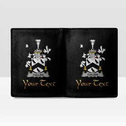 Irish Cullen or McCullen Coat of Arms Family Crest Irish Leather Wallet