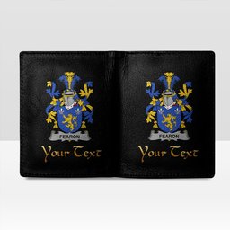 Irish Fearon or O Fearon Coat of Arms Family Crest Irish Leather Wallet