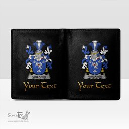 Irish Faulkner Coat of Arms Family Crest Irish Leather Wallet