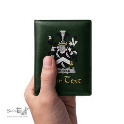 Irish Duffield Coat of Arms Family Crest Irish Leather Wallet