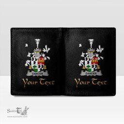 Irish Dancer Coat of Arms Family Crest Irish Leather Wallet