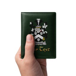 Irish Canavan or O Canavan Coat of Arms Family Crest Irish Leather Wallet