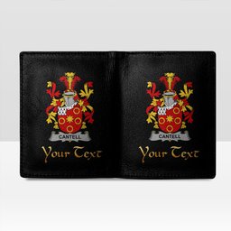 Irish Cantell Coat of Arms Family Crest Irish Leather Wallet