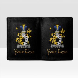 Irish Brownlow Coat of Arms Family Crest Irish Leather Wallet