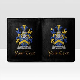 Irish Dobbyn Coat of Arms Family Crest Irish Leather Wallet