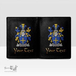 Irish Brinkley Coat of Arms Family Crest Irish Leather Wallet