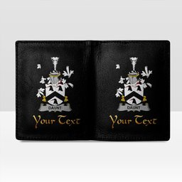Irish Daunt Coat of Arms Family Crest Irish Leather Wallet