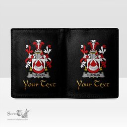 Irish Chapman Coat of Arms Family Crest Irish Leather Wallet
